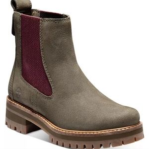 NWOT Timberland Courmayeur Valley Lug Sole Chelsea Boot in Olive